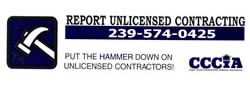Report Unlicensed contracting
